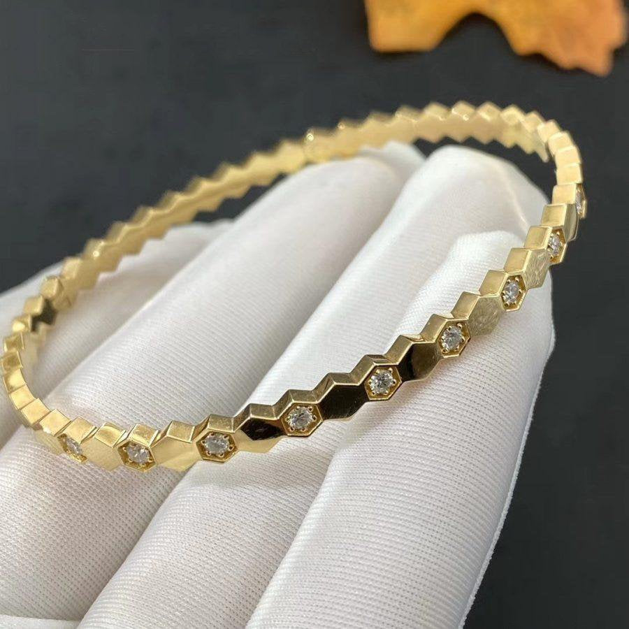 [⭐Miroze]BEE LOVE ゴールドダイヤモンドブレスレット