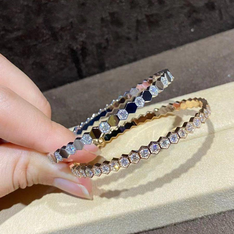 ⭐Miroze BEE LOVE GOLD BRACELET FULL DIAMOND
