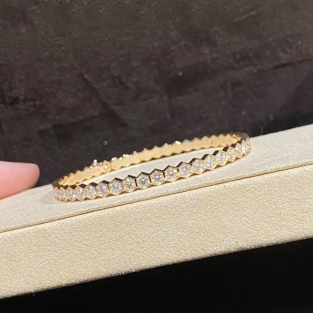 ⭐Miroze BEE LOVE GOLD BRACELET FULL DIAMOND