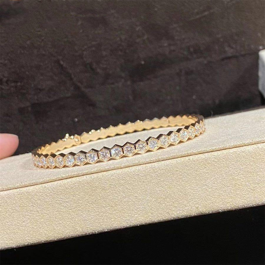 ⭐Miroze BEE LOVE GOLD BRACELET FULL DIAMOND