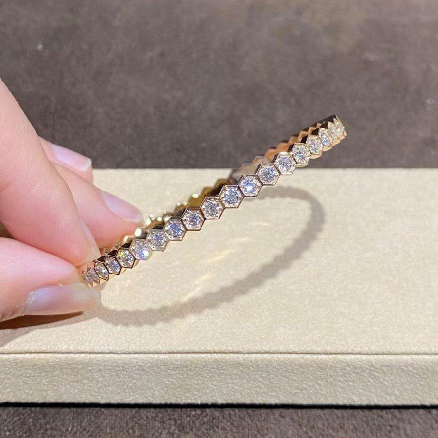 ⭐Miroze BEE LOVE GOLD BRACELET FULL DIAMOND