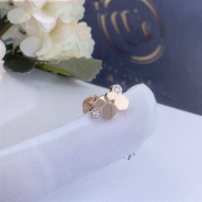 [⭐Miroze]BEE LOVE PINK GOLD DIAMOND EARRINGS