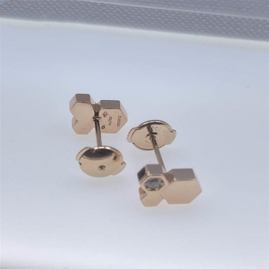 ⭐Miroze BEE LOVE PINK GOLD DIAMOND EARRINGS