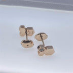 ⭐Miroze BEE LOVE PINK GOLD DIAMOND EARRINGS