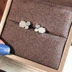 ⭐Miroze BEE LOVE SILVER DIAMOND EARRINGS