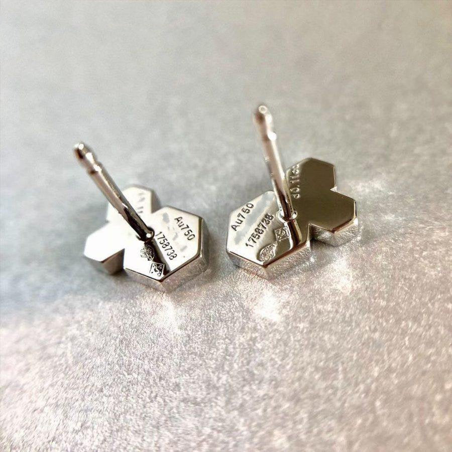 [⭐Miroze]BEE LOVE SILVER DIAMOND EARRINGS