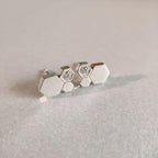 ⭐Miroze BEE LOVE SILVER DIAMOND EARRINGS