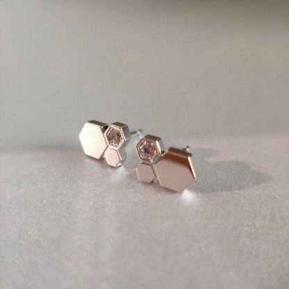 [⭐Miroze]BEE LOVE SILVER DIAMOND EARRINGS