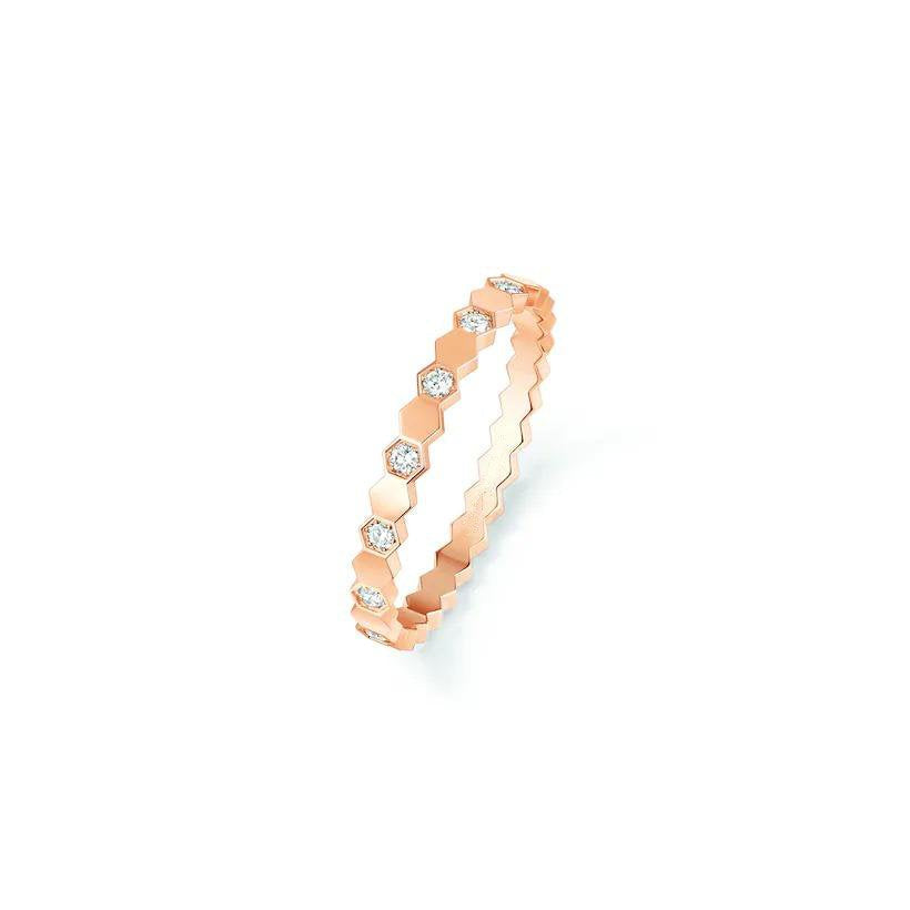 ⭐Miroze BEE LOVE RING PINK GOLD DIAMOND