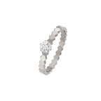 ⭐Miroze BEE LOVE RING SILVER 1 DIAMOND