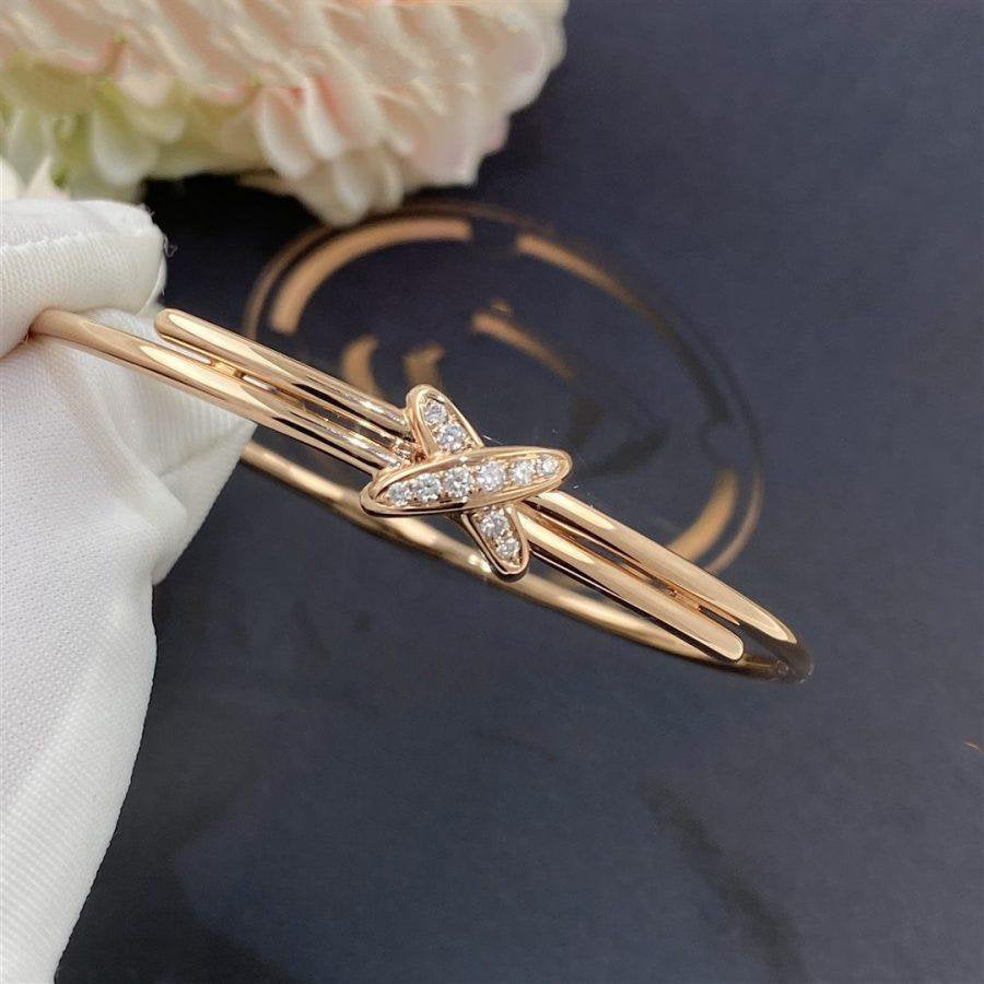 ⭐Miroze JEUX DE BRACELET PINK GOLD DIAMONDS