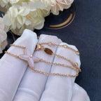 ⭐Miroze JEUX BRACELET PINK MOP PINK GOLD 1 DIAMOND