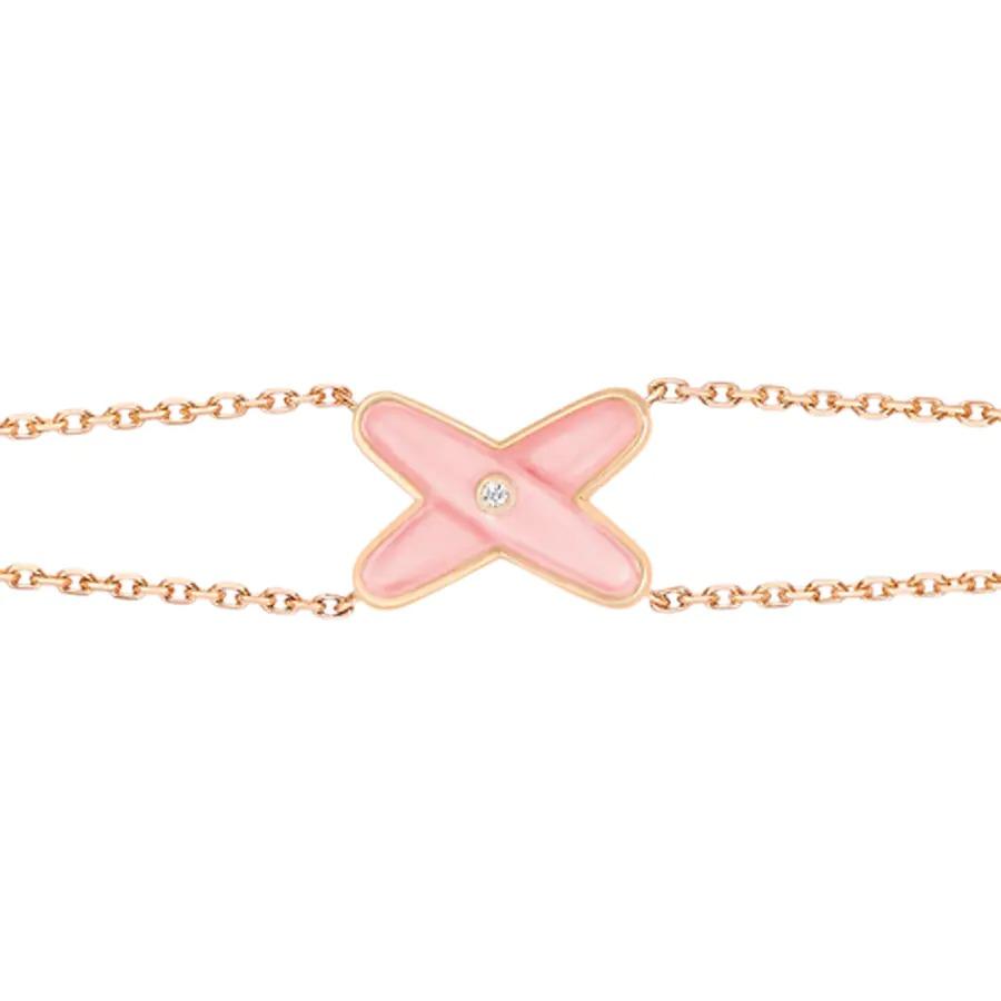 [⭐Miroze]JEUX BRACELET PINK MOP PINK GOLD 1 DIAMOND