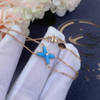 ⭐Miroze JEUX BRACELET TURQUOISE PINK GOLD 1 DIAMOND