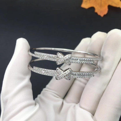 [⭐Miroze]JEUX DE BRACELET DIAMONDS SILVER