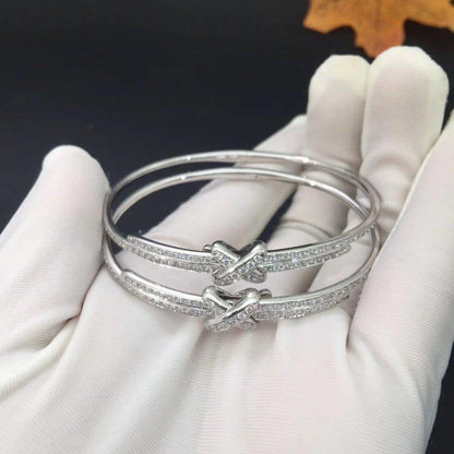 [⭐Miroze]JEUX DE BRACELET DIAMONDS SILVER