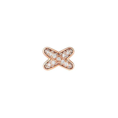 [⭐Miroze]JEUX DE PINK GOLD DIAMOND EARRINGS