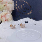 ⭐Miroze JEUX DE PINK GOLD DIAMOND EARRINGS