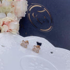 ⭐Miroze JEUX DE PINK GOLD DIAMOND EARRINGS