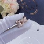 ⭐Miroze JEUX DE PINK GOLD DIAMOND EARRINGS