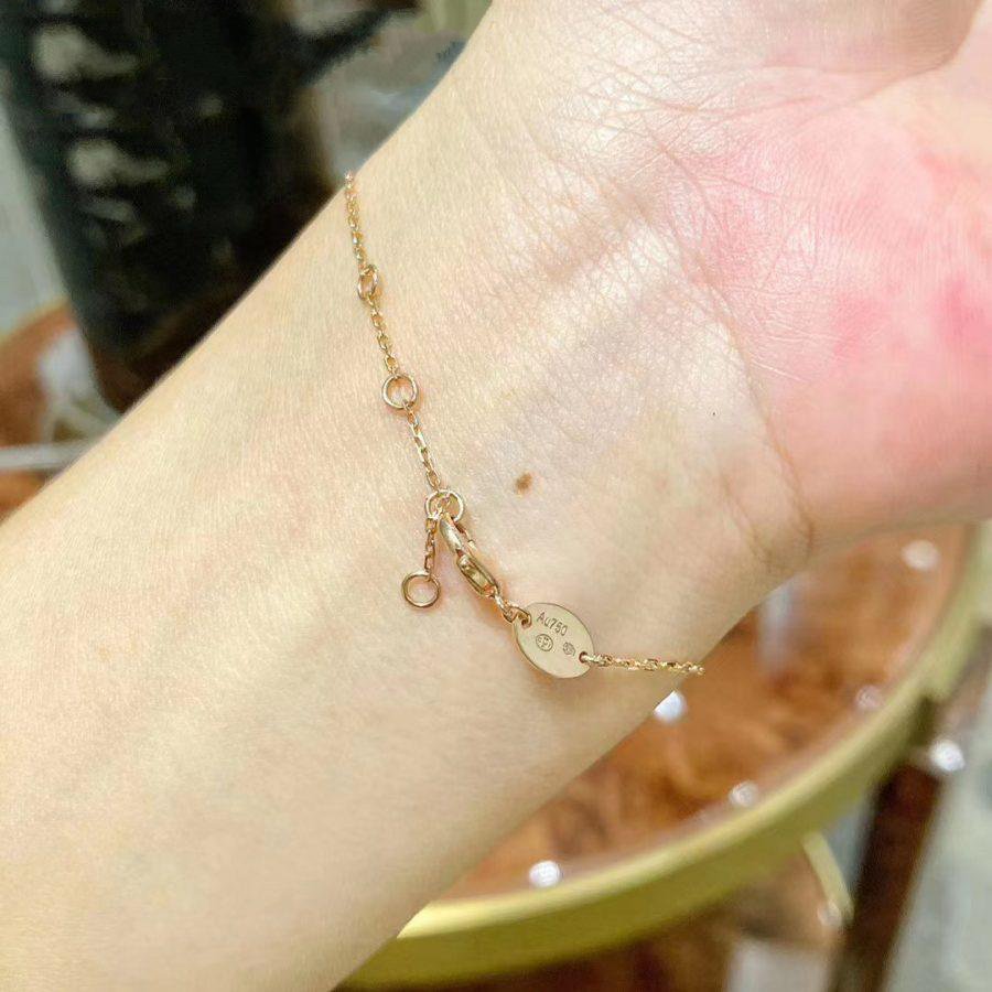 ⭐Miroze JEUX DE BRACELET MOP PINK GOLD DIAMONDS