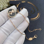 ⭐Miroze JEUX DE BRACELET ONYX PINK GOLD DIAMOND