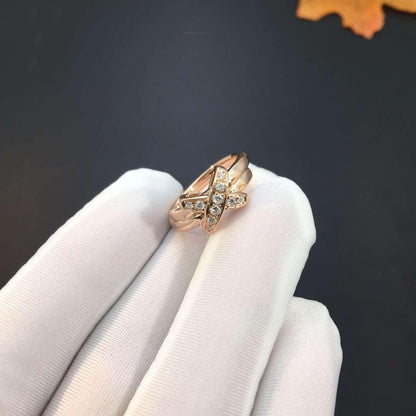 [⭐Miroze]JEUX DE PINK GOLD DIAMOND RING