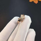 ⭐Miroze JEUX DE PINK GOLD DIAMOND RING
