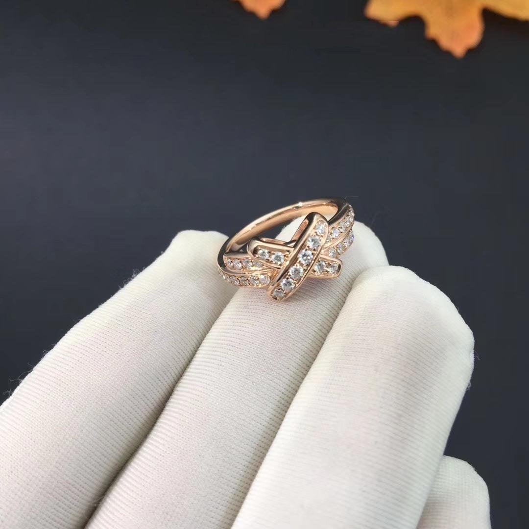 ⭐Miroze JEUX DE RING PINK GOLD DIAMOND