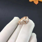 ⭐Miroze JEUX DE RING PINK GOLD DIAMOND