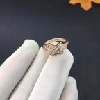 ⭐Miroze JEUX DE RING PINK GOLD DIAMOND