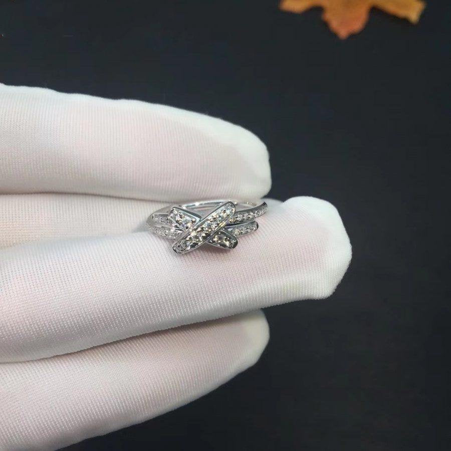 [⭐Miroze]JEUX DE SILVER DIAMOND RING