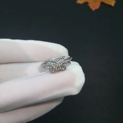 [⭐Miroze]JEUX DE SILVER DIAMOND RING