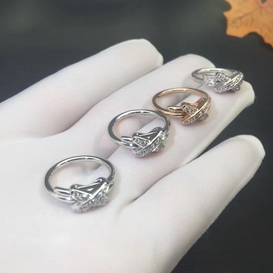 ⭐Miroze JEUX DE SILVER DIAMOND RING
