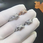 ⭐Miroze JEUX DE SILVER DIAMOND RING