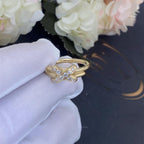 ⭐Miroze JEUX DE GOLD DIAMOND RING