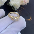 ⭐Miroze JEUX DE GOLD DIAMOND RING
