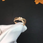 ⭐Miroze LIENS RING PINK GOLD DIAMOND