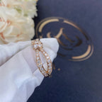 ⭐Miroze LIENS PINK GOLD DIAMOND RING