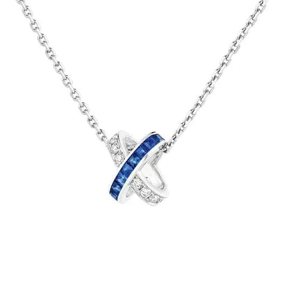 [⭐Miroze]LIENS DIAMOND SILVER NECKLACE