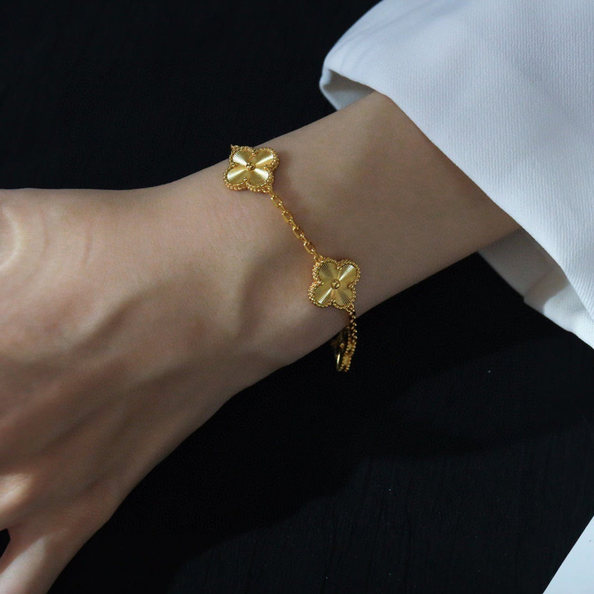 [⭐Miroze ]New  CLOVER 5 MOTIF LASER BRACELET COLLECTION