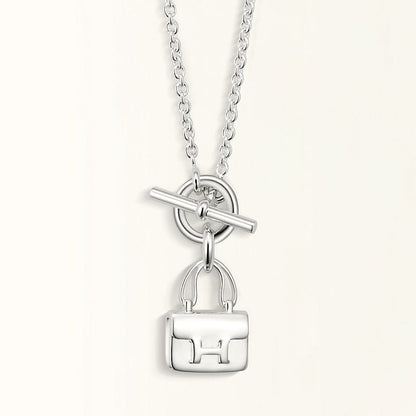 [⭐Miroze]POP H PEDANT SILVER NECKLACE