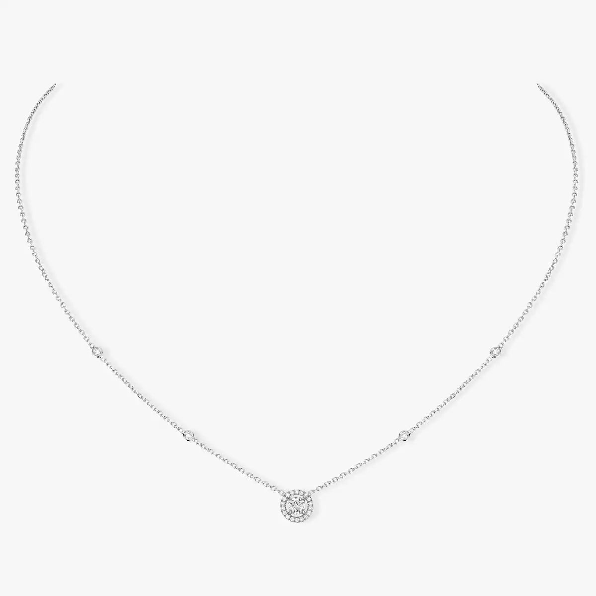 [[⭐Miroze] ] Diamond Necklace 0,20ct Brilliant Shape Joy