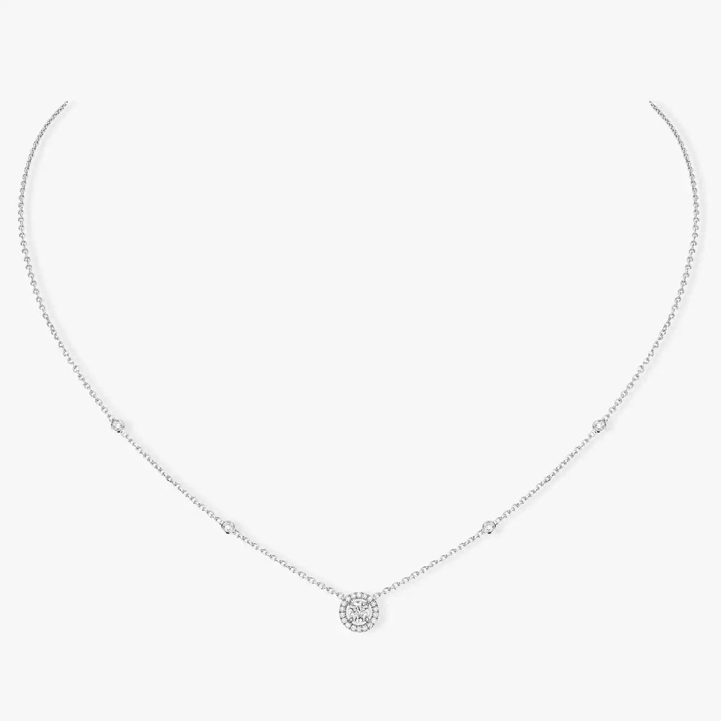 [⭐Miroze]Diamond Necklace 0,20ct Brilliant Shape Joy