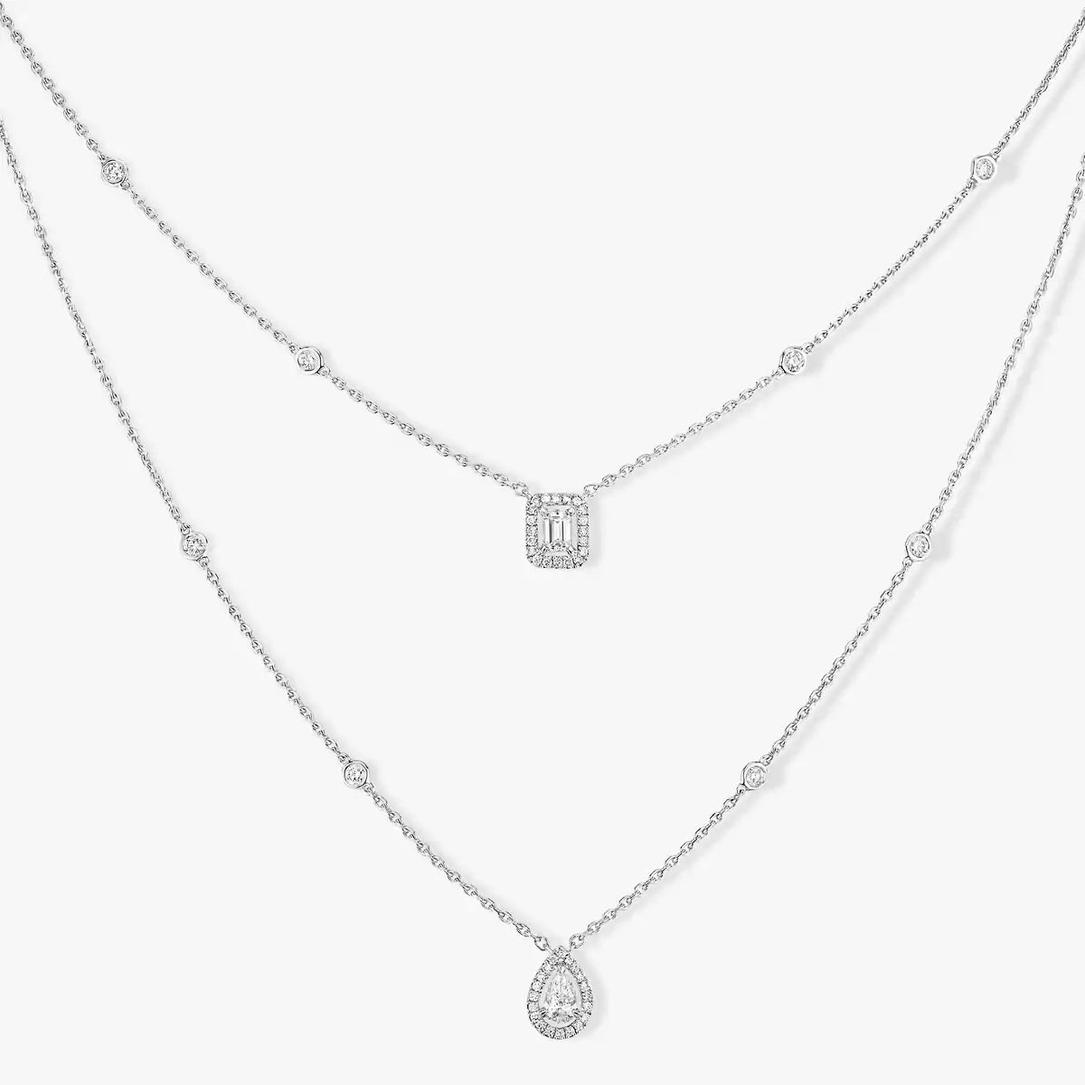 [[⭐Miroze] ] Diamond Necklace My Twin 2 Rows