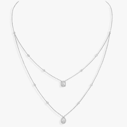 [[⭐Miroze] ] Diamond Necklace My Twin 2 Rows