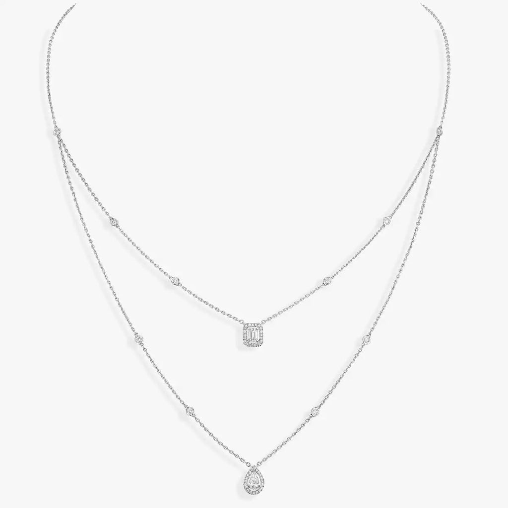 [⭐Miroze]Diamond Necklace My Twin 2 Rows