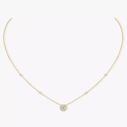 [[⭐Miroze] ] Diamond Necklace 0,20ct Brilliant Shape Joy