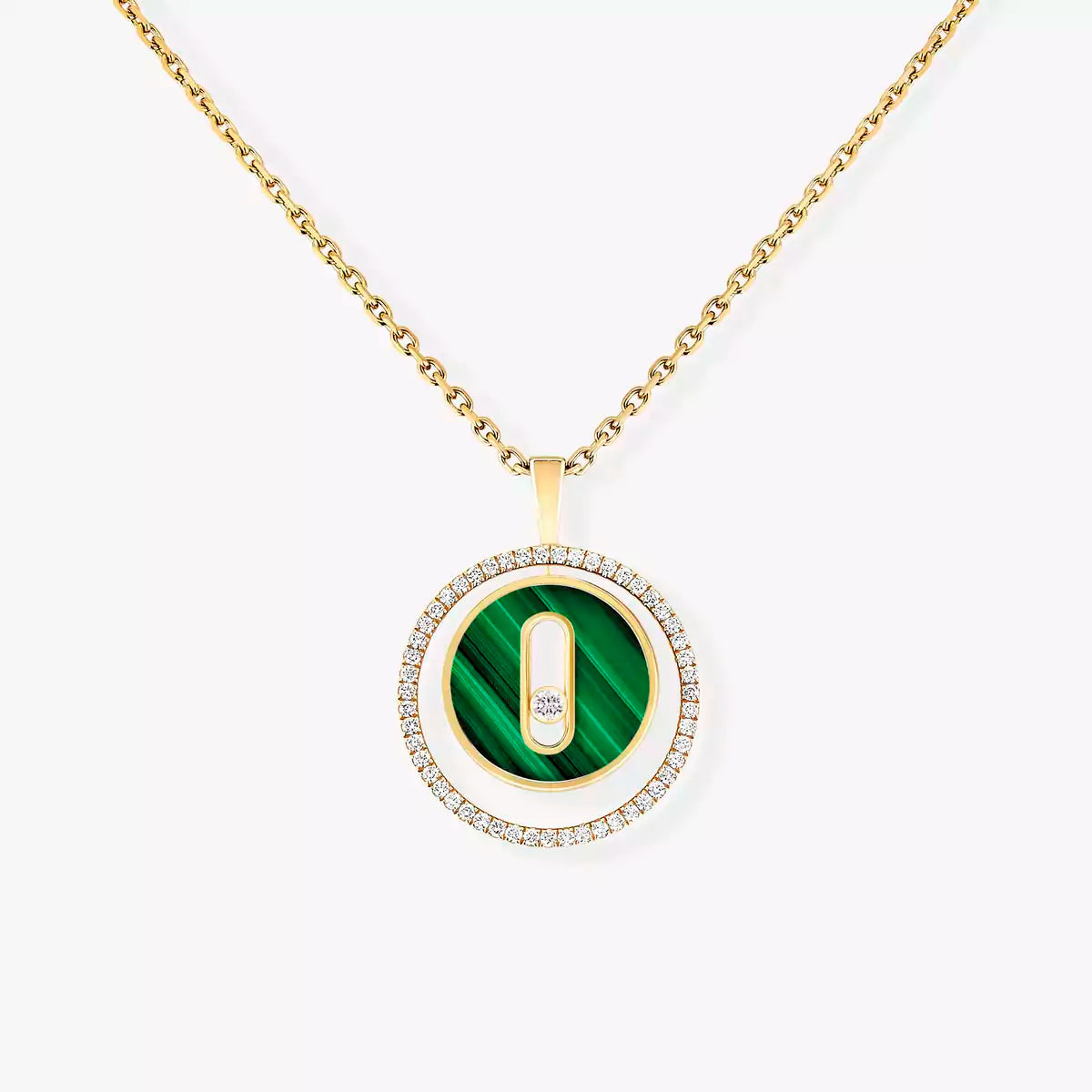 [⭐Miroze]Lucky Move Diamond Necklace in Rose Gold and White Mother-of-Pearl