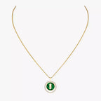 [⭐Miroze]Lucky Move Diamond Necklace in Rose Gold and White Mother-of-Pearl